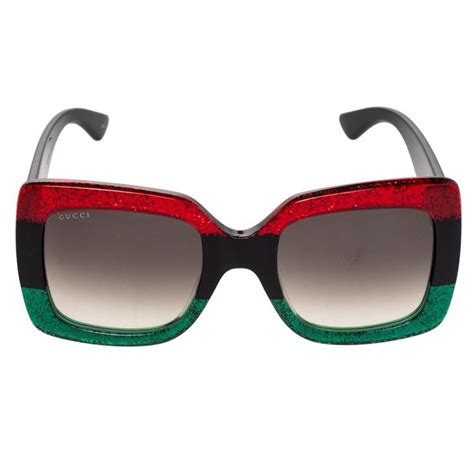 gucci red glitter sunglasses|unisex Gucci sunglasses.